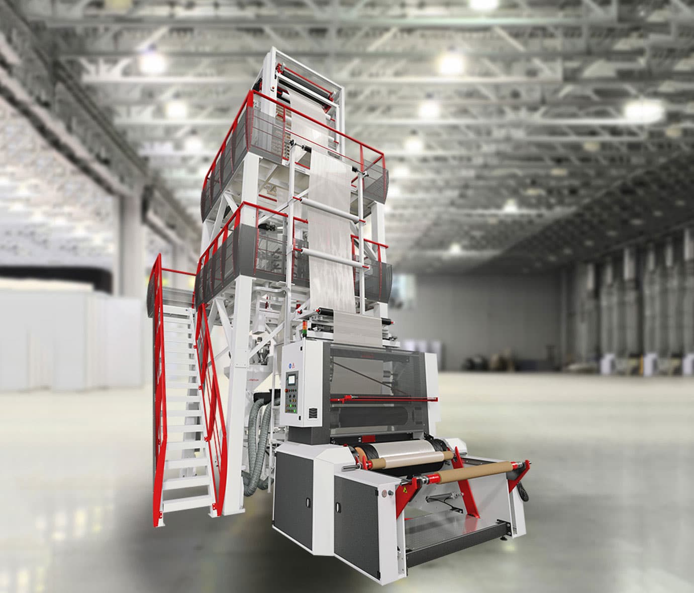 High speed HDPE blown film line