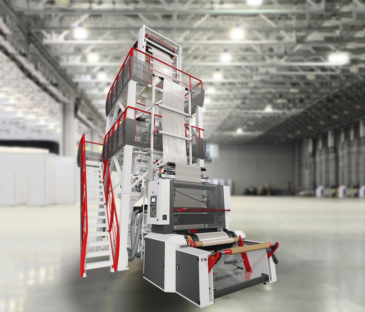 High speed HDPE blown film line